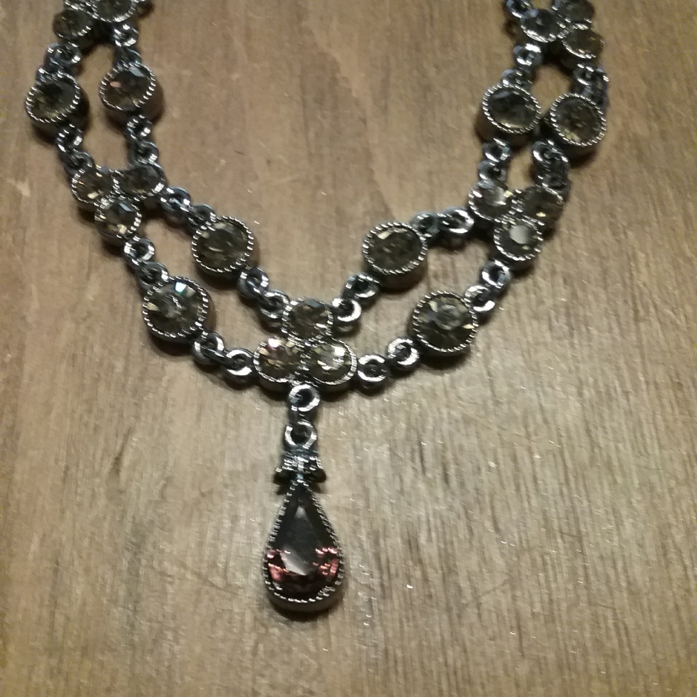BOGO.Brown glass necklace